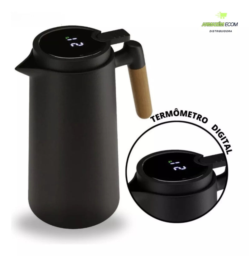 Garrafa Térmica com Visor Digital 1L - Hot Cold Mezuna©